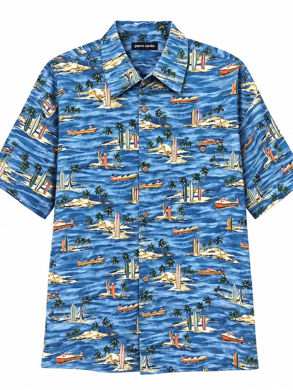 Vintage Pierre Cardin Hawaiian shirt - Surf & Island print 100% cotton